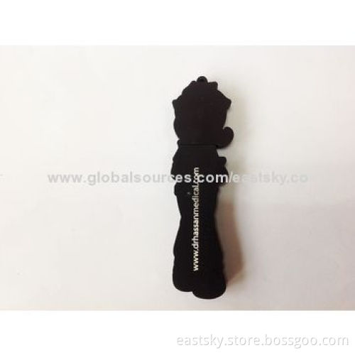 Custom Girl Shape USB drive, made of soft PVC material, OEM orders are welcomeNew